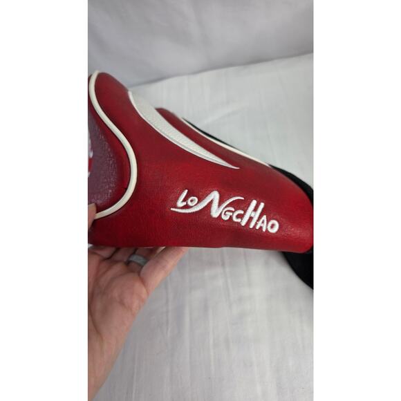 Red & White Golf Head Covers 3pcs Set, Driver Fairway Wood Headcovers 1/ 3 / X - Picture 7 of 12